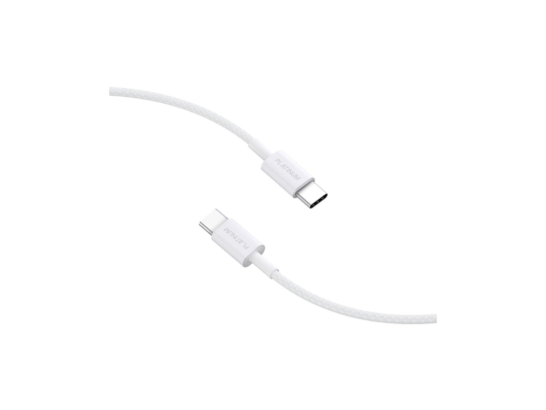 Buy Platinum FLARE Series PD Cable Type-C 100W 1.2M - White in Qatar. Buy Platinum FLARE Series PD Cable Type-C 100W 1.2M - White in Qatar.